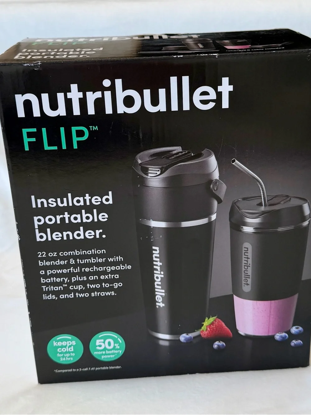 Nutribullet FLIP Insulated Portable Blender - Black